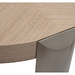 Столик журнальный круглый со светлым шпоном Light Veneer Table варинант исполнения - 2 | Loft Concept в Ульяновске