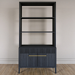 Стеллаж Primo с ящиками Черный дуб  варинант исполнения - 1 | Loft Concept в Ульяновске