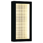 Светодиодное прямоугольное бра из металла черного цвета Lattice Lux варинант исполнения - 1 | Loft Concept в Ульяновске