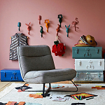 Настенный крючок в виде совы Owl Wall Hook Blue варинант исполнения - 4 | Loft Concept в Ульяновске