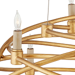 Люстра золотая в форме спирали Fancy Pattern варинант исполнения - 1 | Loft Concept в Ульяновске