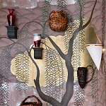 Обои ручная роспись Willow & Waves Original colourway on Edo painted Xuan paper with antiquing варинант исполнения - 1 | Loft Concept в Ульяновске