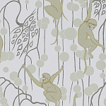 Обои ручная роспись Deco Monkeys Biscuit on dyed paper варинант исполнения - 1 | Loft Concept в Ульяновске