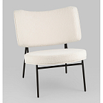 Мини-кресло District Lounge букле белый варинант исполнения - 1 | Loft Concept в Ульяновске