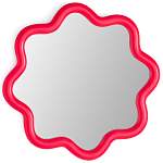 Настенное зеркало с волнистой рамой Mune Mirror Red варинант исполнения - 1 | Loft Concept в Ульяновске