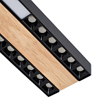 Потолочный светильник черный GAVIN WOOD 1 варинант исполнения - 2 | Loft Concept в Ульяновске