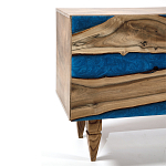 Стильный Буфет лофт 4 двери Cabinet Crimson River фасад эпоксидная смола  варинант исполнения - 3 | Loft Concept в Ульяновске