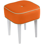 Квадратный мягкий пуф на белых ножках Winton Pouf Square варинант исполнения - 7 | Loft Concept в Ульяновске