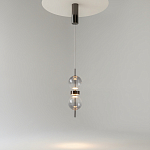 Подвесной светильник с плафоном из стекла с зеркальным градиентом Double Moon варинант исполнения - 3 | Loft Concept в Ульяновске