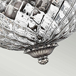 Потолочный светильник с чашеобразным плафоном из толстого волнообразного стекла и широким узорчатым основанием Hinkley варинант исполнения - 7 | Loft Concept в Ульяновске