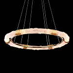 Люстра в форме кольца с золотым декором Warm Heavenly Light варинант исполнения - 4 | Loft Concept в Ульяновске