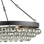 Люстра большая овальная с подвесными стеклянными элементами Impressive Profile варинант исполнения - 1 | Loft Concept в Ульяновске