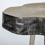 Металлический столик со столешницей в виде слеба Slabby варинант исполнения - 3 | Loft Concept в Ульяновске