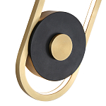 Бра с овальной рамой цвета латунь Midnight Orbit варинант исполнения - 2 | Loft Concept в Ульяновске