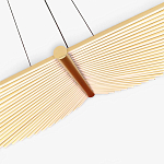 Люстра в виде распахнутых крыльев из тонких металлических планок Flight of Freedom варинант исполнения - 5 | Loft Concept в Ульяновске