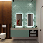 Гипсовая 3D панель с принтографией PM-24 варинант исполнения - 1 | Loft Concept в Ульяновске