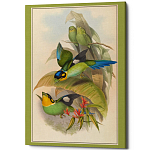 Постер на холсте с изображением птиц Blooming Birds Poster варинант исполнения - 5 | Loft Concept в Ульяновске