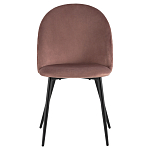 Мягкий стул в велюре пыльно-розового цвета Miruna Chair варинант исполнения - 2 | Loft Concept в Ульяновске