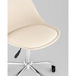 Офисный стул на металлическом основании EGGERY Beige пластик варинант исполнения - 2 | Loft Concept в Ульяновске