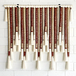 Декор настенный в Эко стиле с кисточками wall panel Thread brushes варинант исполнения - 1 | Loft Concept в Ульяновске