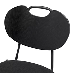 Стул с мягким сиденьем черный Stool Loft Black варинант исполнения - 6 | Loft Concept в Ульяновске