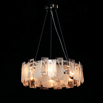 Люстра круглая с подвесными прямоугольными пластинами из стекла Glacier Panels варинант исполнения - 3 | Loft Concept в Ульяновске