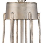 Люстра серебряного цвета с изогнутыми элементами каркаса Twisted Iron Chandelier варинант исполнения - 3 | Loft Concept в Ульяновске