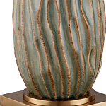 Настольная лампа с фактурным корпусом и тканевым абажуром Smooth Peaks варинант исполнения - 1 | Loft Concept в Ульяновске