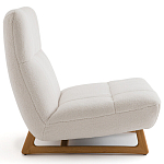 Кресло с обивкой букле Lino White  Boucle Armchair варинант исполнения - 3 | Loft Concept в Ульяновске