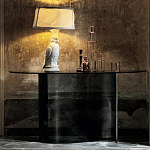 Консоль дымчатого цвета с изогнутым основанием Arabesque варинант исполнения - 3 | Loft Concept в Ульяновске