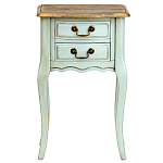 Прикроватная тумба из массива березы светло-бирюзовая Montmartre Provence Bedside Table варинант исполнения - 2 | Loft Concept в Ульяновске