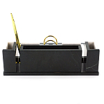 Настольный письменный набор из белого мрамора и змеевика Marble Accessory варинант исполнения - 3 | Loft Concept в Ульяновске