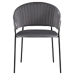 Стул в велюре серого цвета Horizon варинант исполнения - 2 | Loft Concept в Ульяновске