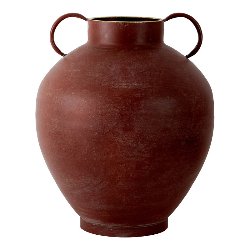 Ваза бордовая с 2-мя фактурными ручками Vase Burgundy Glaze Бордовый в Ульяновске | Loft Concept 