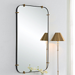 Зеркало настенное в черной металлической раме Mirror Cardinal варинант исполнения - 4 | Loft Concept в Ульяновске