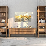 Витрина левая из массива дуба с 5-ю полками и 2-мя ящиками Tasteful Furniture варинант исполнения - 2 | Loft Concept в Ульяновске