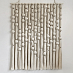 Панно на стену из хлопковых нитей White Morse Wall Hanging  варинант исполнения - 4 | Loft Concept в Ульяновске