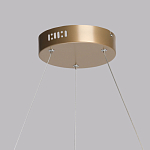 Люстра подвесная круглая золотого цвета с белыми изогнутыми световыми линиями Luke Lampco Tracer Lamp варинант исполнения - 11 | Loft Concept в Ульяновске