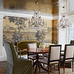 Обои ручная роспись Monuments of Paris Roberts on antique scenic Xuan paper варинант исполнения - 1 | Loft Concept в Ульяновске