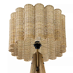 Торшер с плетеным абажуром на основании в виде треноги Lamp with Wicker Lampshade варинант исполнения - 3 | Loft Concept в Ульяновске