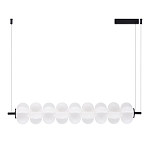 Светодиодный подвесной светильник линейный с белым воздушным плафоном Glowing Cloud варинант исполнения - 2 | Loft Concept в Ульяновске