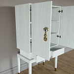 Кабинетный шкаф Elsa Dreams White с 2-мя ящиками варинант исполнения - 3 | Loft Concept в Ульяновске