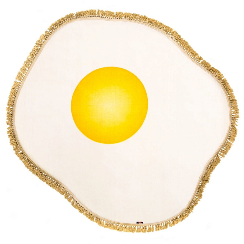 Ковер Seletti Rug Egg Желтый Белый в Ульяновске | Loft Concept 