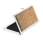 Визитница карманная металлическая с накладкой из натурального камня Яшма Stone Business Card Holders варинант исполнения - 2 | Loft Concept в Ульяновске