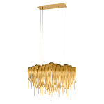 Люстра подвесная с металлическими цепочками и изогнутыми металлическими дугами 72 см Atlantis Chain варинант исполнения - 12 | Loft Concept в Ульяновске