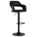 Барный стул черного цвета Strohach варинант исполнения - 1 | Loft Concept в Ульяновске