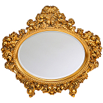 Зеркало настенное золотое с ажурным резным орнаментом Classic Ornament Mirror варинант исполнения - 1 | Loft Concept в Ульяновске