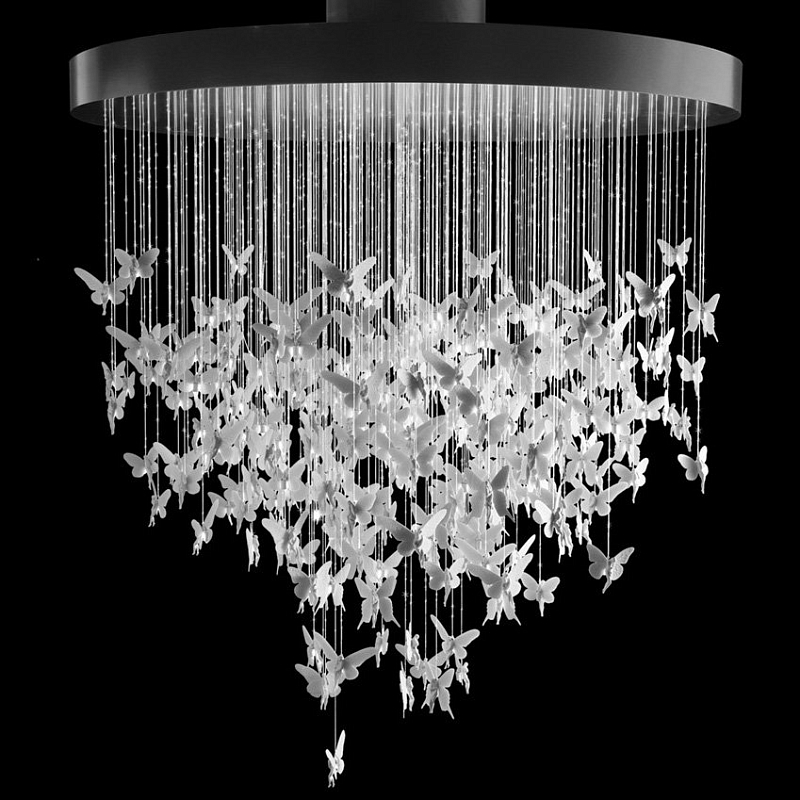 Люстра Night Fairy Chandelier Белый Черный в Ульяновске | Loft Concept 