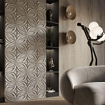 Гипсовая 3D панель с принтографией PM-37 варинант исполнения - 1 | Loft Concept в Ульяновске