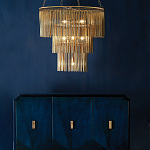 Люстра трёхъярусная золотого цвета Metal Tentacles варинант исполнения - 3 | Loft Concept в Ульяновске